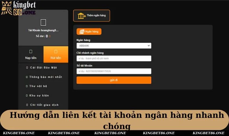 Hướng dẫn liên kết tài khoản ngân hàng nhanh chóng